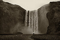 Bernhard Saalfeld - Vintage Skogafoss 